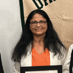 Dr. Jagadamma with her 2023 Gamma Sigma Delta award