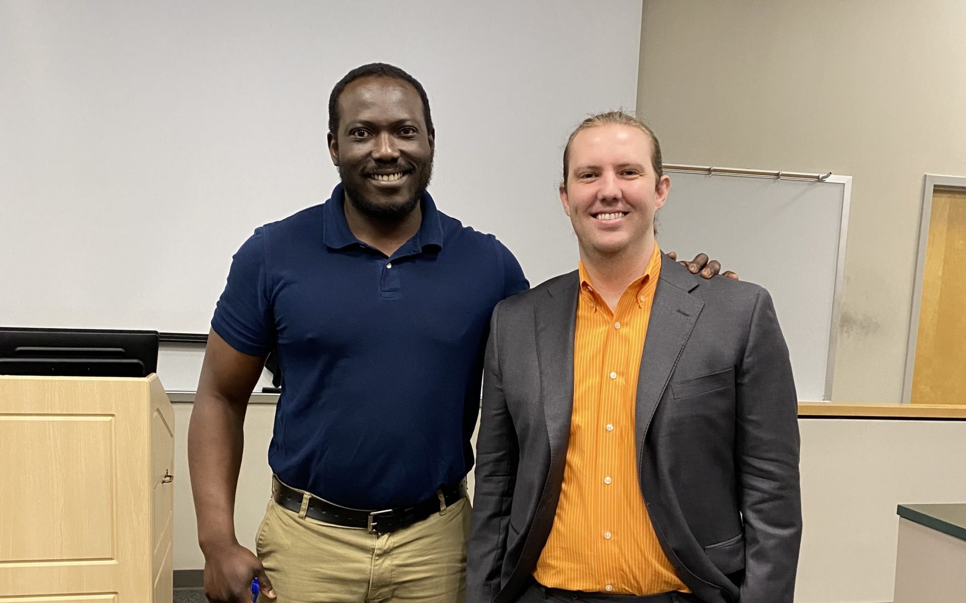 Ross Houston with Dr. Abdoulmoumine