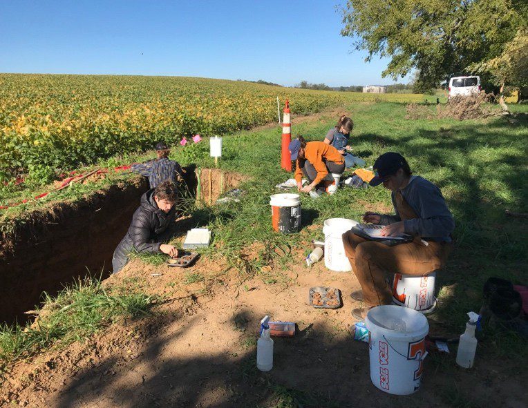 University of Tennessee Soil Judging team in competition at Southeastern Regional Collegiate Soils Contest