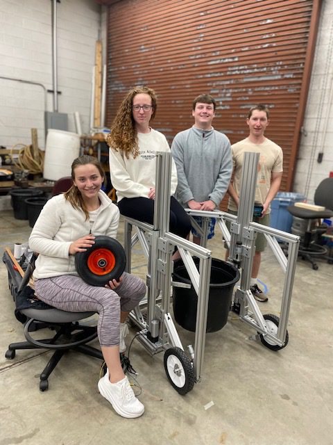 The Senior Design Team with their 2023 Project