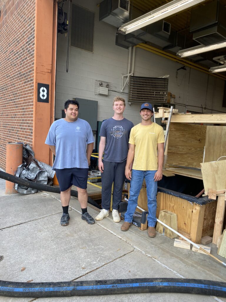 2023 - 2024 Senior Design Team with Energy Dissipating Headwall